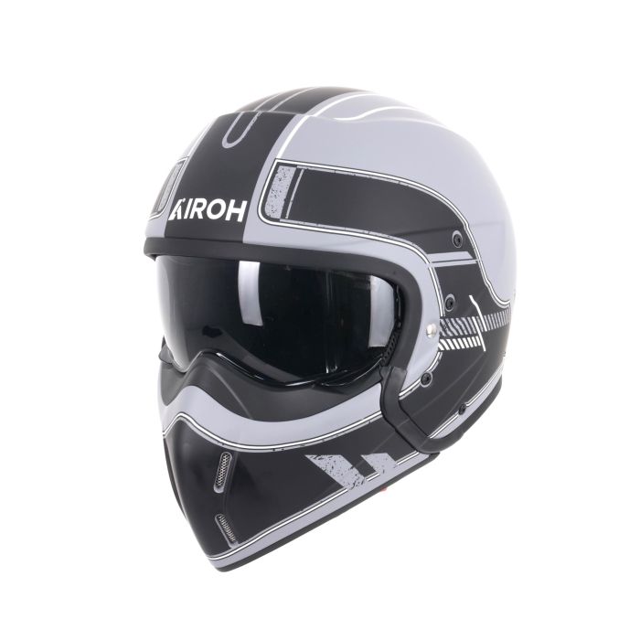 Airoh J-110 Convertible Helmet Raster Matt Black FREE 1 YEAR Returns, FREE UK Delivery | ThrottleChimp