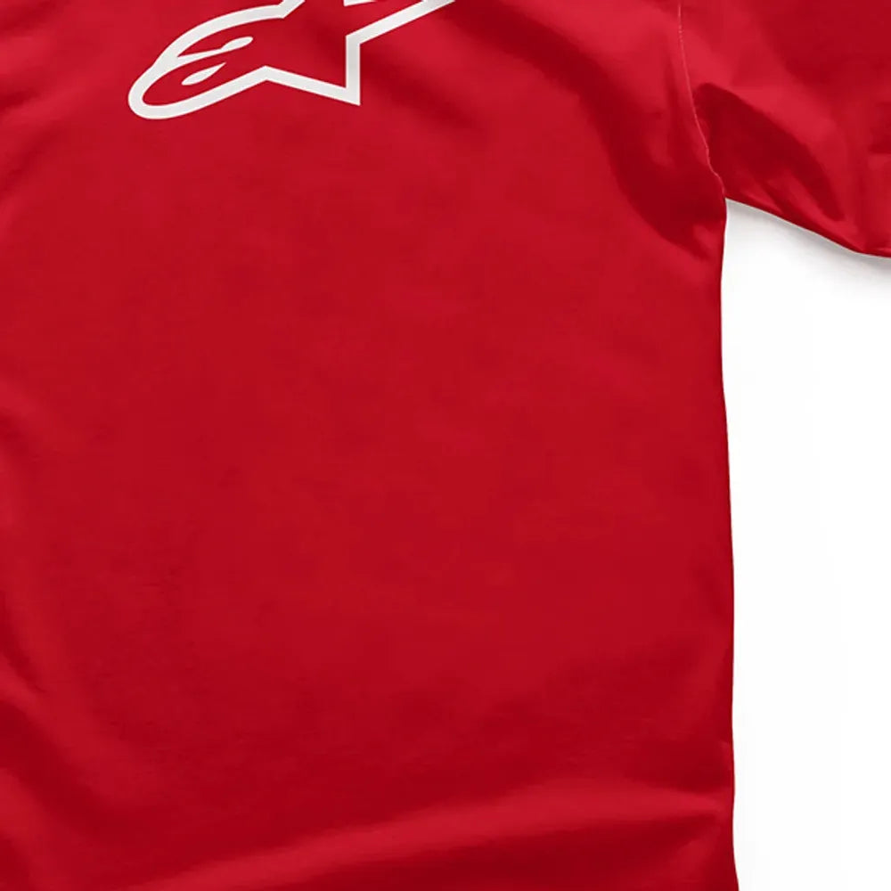 Alpinestars Ageless Classic T-Shirt Heather Red / White (Image 2) - ThrottleChimp