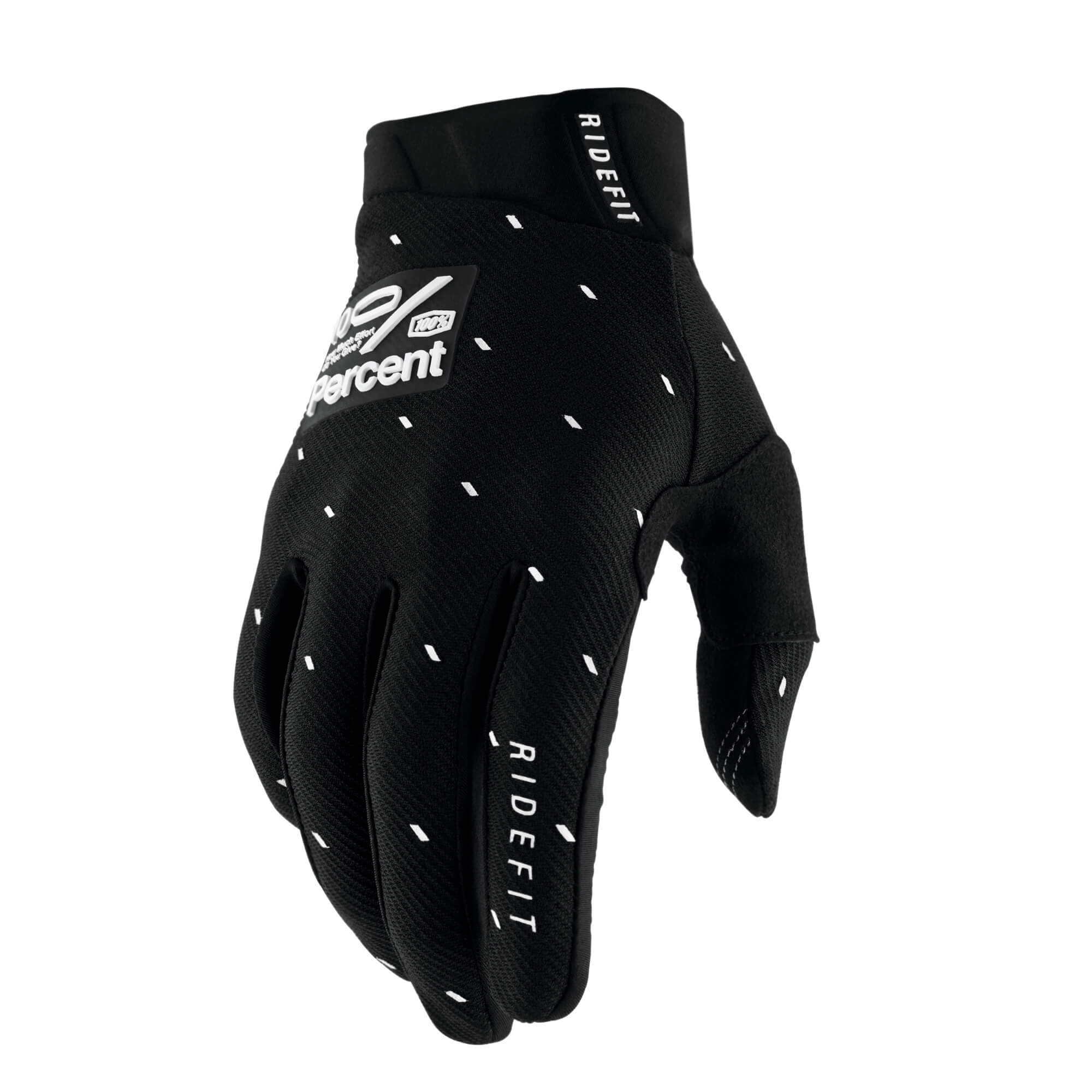 100% Ridefit Gloves Slasher Black FREE 1 YEAR Returns, FREE UK Delivery | ThrottleChimp