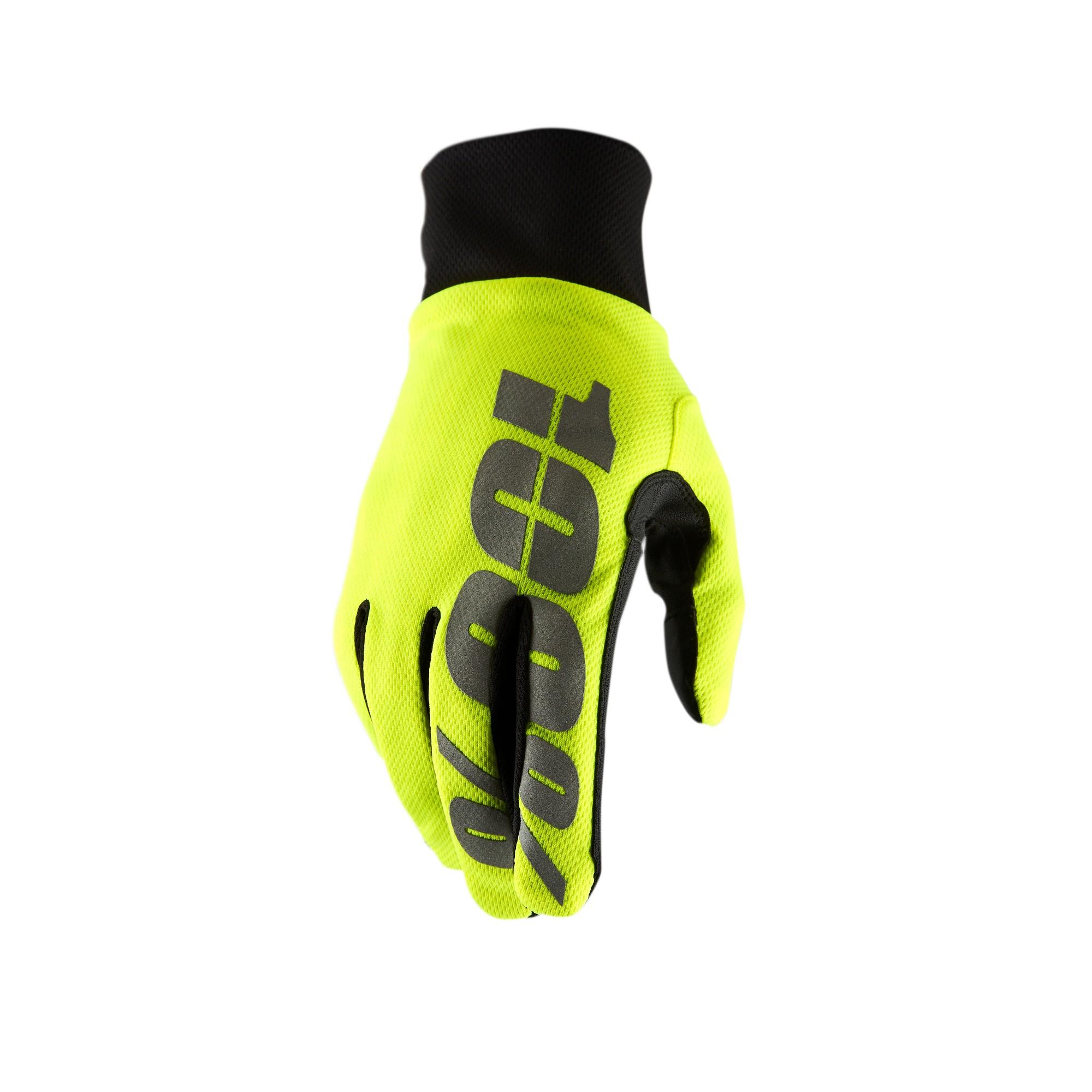 100% Hydromatic Waterproof Gloves Neon Yellow FREE 1 YEAR Returns, FREE UK Delivery | ThrottleChimp