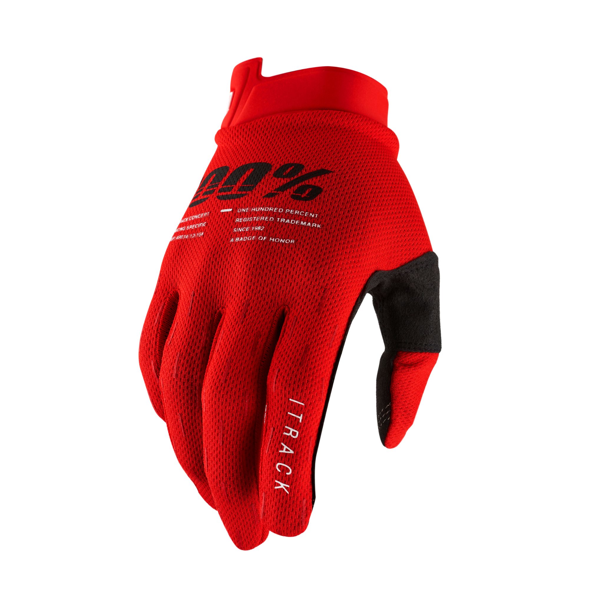 100% iTrack Gloves Red FREE 1 YEAR Returns, FREE UK Delivery | ThrottleChimp