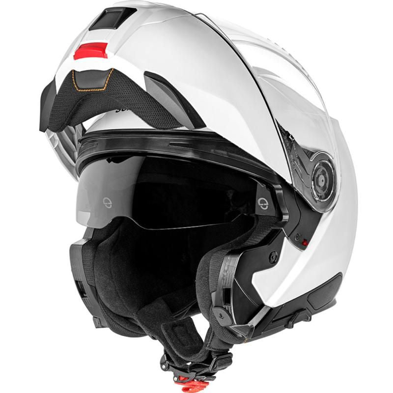 Schuberth C5 Flip-Up Helmet Gloss White FREE 1 YEAR Returns, FREE UK Delivery | ThrottleChimp