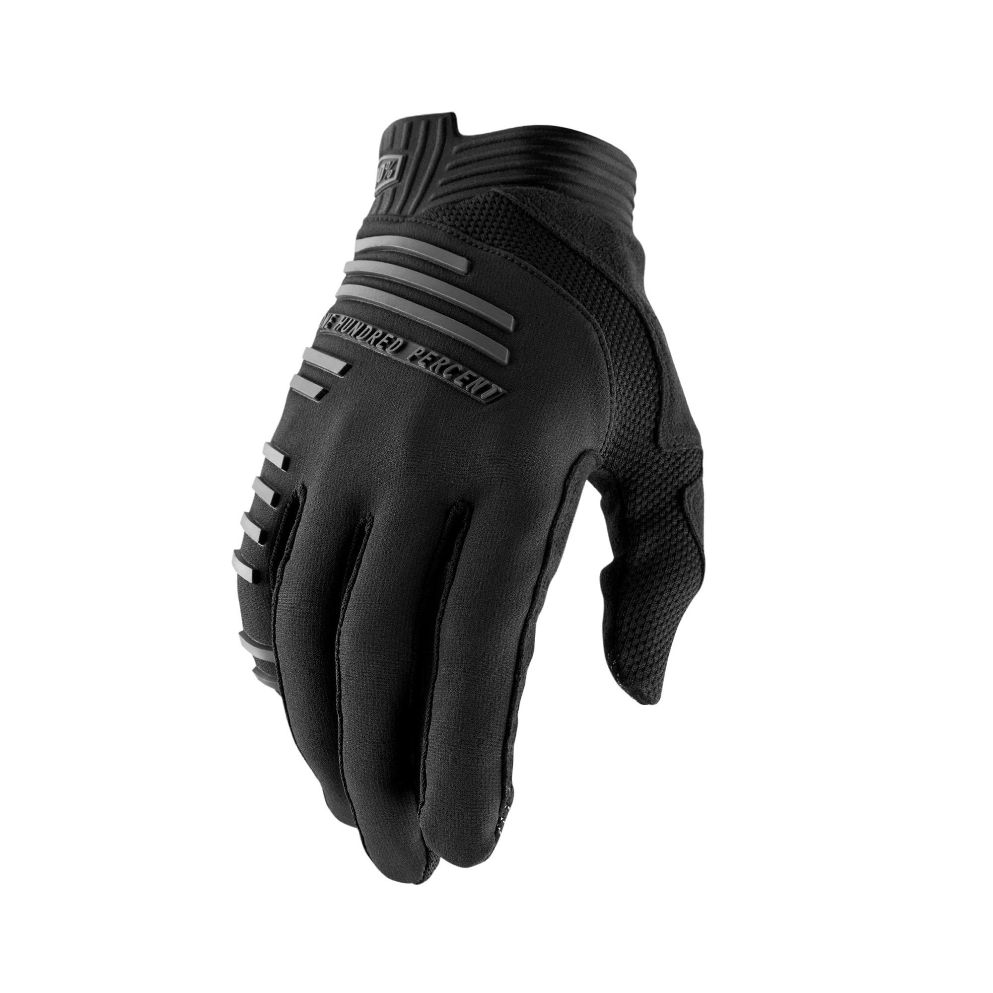 100% R-Core Gloves Black FREE 1 YEAR Returns, FREE UK Delivery | ThrottleChimp