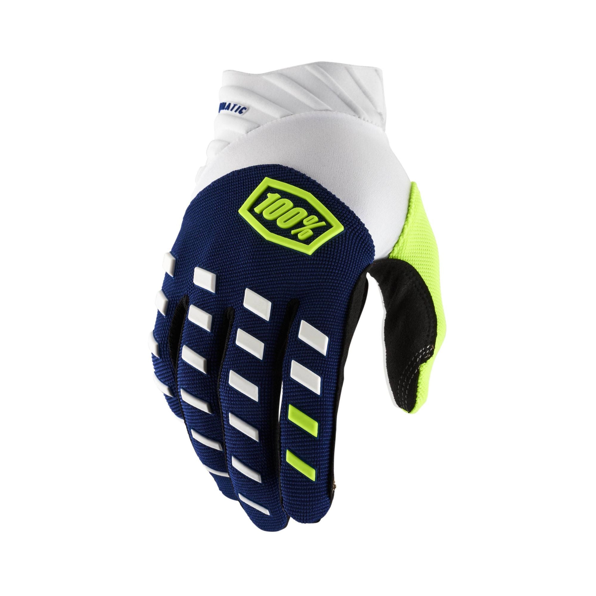 100% Airmatic Gloves Navy / White FREE 1 YEAR Returns, FREE UK Delivery | ThrottleChimp