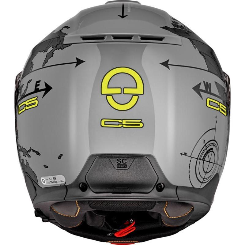 Schuberth C5 Flip-Up Helmet Globe Grey (Image 2) - ThrottleChimp