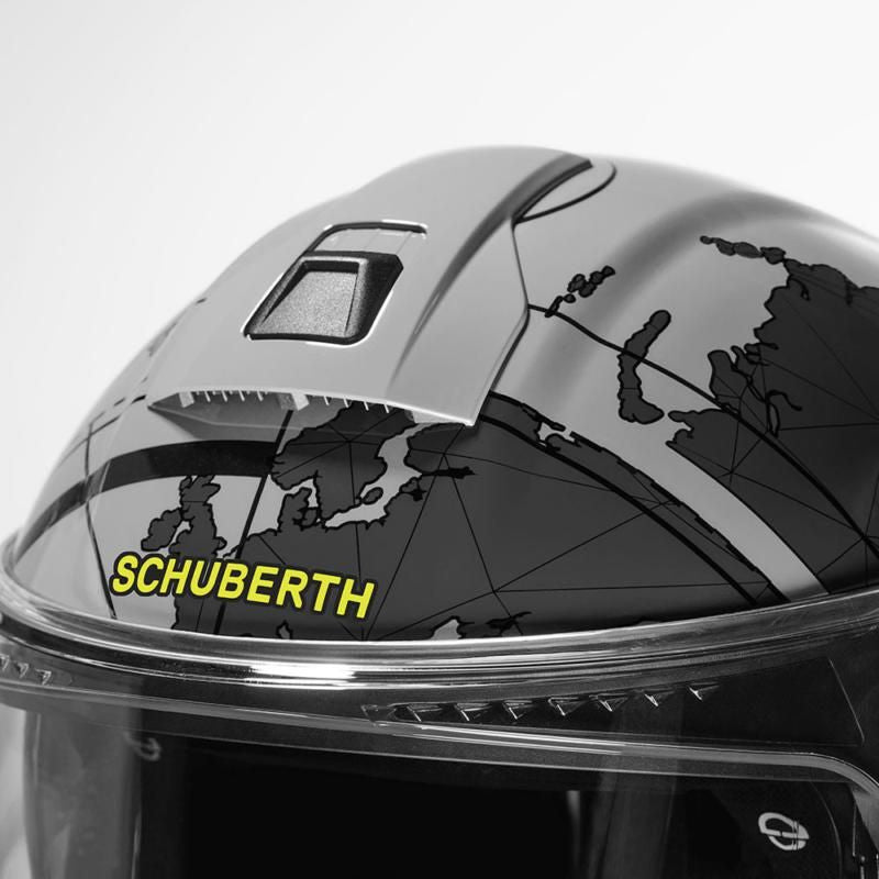 Schuberth C5 Flip-Up Helmet Globe Grey FREE 1 YEAR Returns, FREE UK Delivery | ThrottleChimp