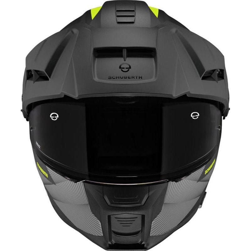 Schuberth E2 Defender Flip-Up Helmet Yellow / Black (Image 6) - ThrottleChimp