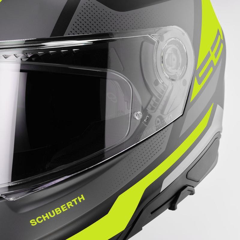 Schuberth S3 Daytona Full Face Helmet Yellow / Grey (Image 4) - ThrottleChimp