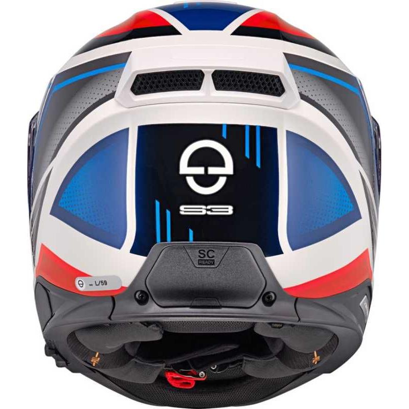 Schuberth S3 Storm Full Face Helmet Blue / White (Image 8) - ThrottleChimp