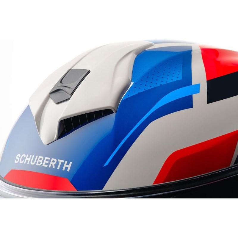 Schuberth S3 Storm Full Face Helmet Blue / White (Image 6) - ThrottleChimp