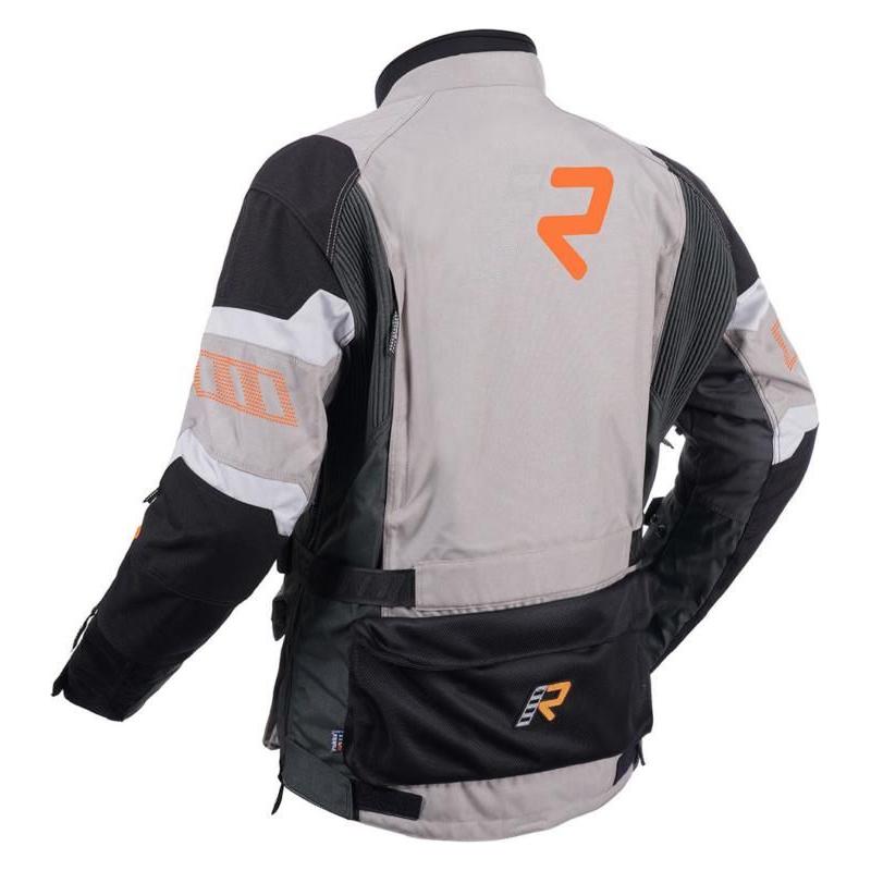 Rukka Trek-R Gore-Tex Jacket Grey / Orange FREE 1 YEAR Returns, FREE UK Delivery | ThrottleChimp