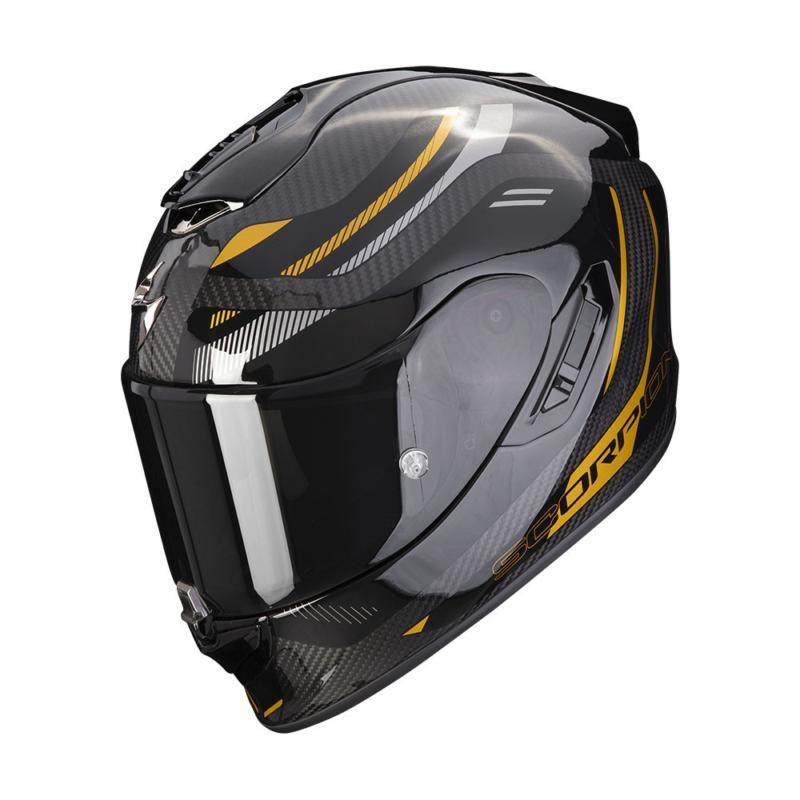 Scorpion EXO 1400 Evo Carbon Kydra Full Face Helmet Black / Gold - ThrottleChimp