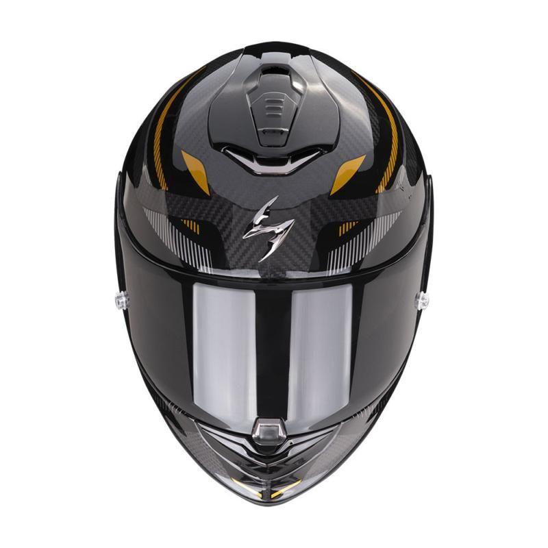 Scorpion EXO 1400 Evo Carbon Kydra Full Face Helmet Black / Gold (Image 2) - ThrottleChimp