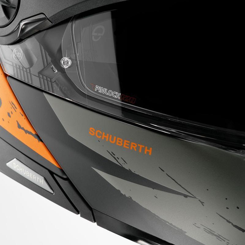 Schuberth E2 Explorer Flip-Up Helmet Orange / Black FREE 1 YEAR Returns, FREE UK Delivery | ThrottleChimp