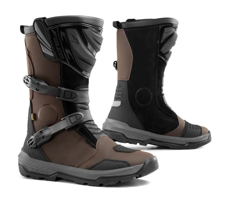 Falco Mixto 5 Adventure Leather Boots Brown - ThrottleChimp