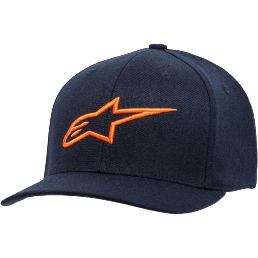 Alpinestars Ageless Curve Hat Navy / Orange - ThrottleChimp