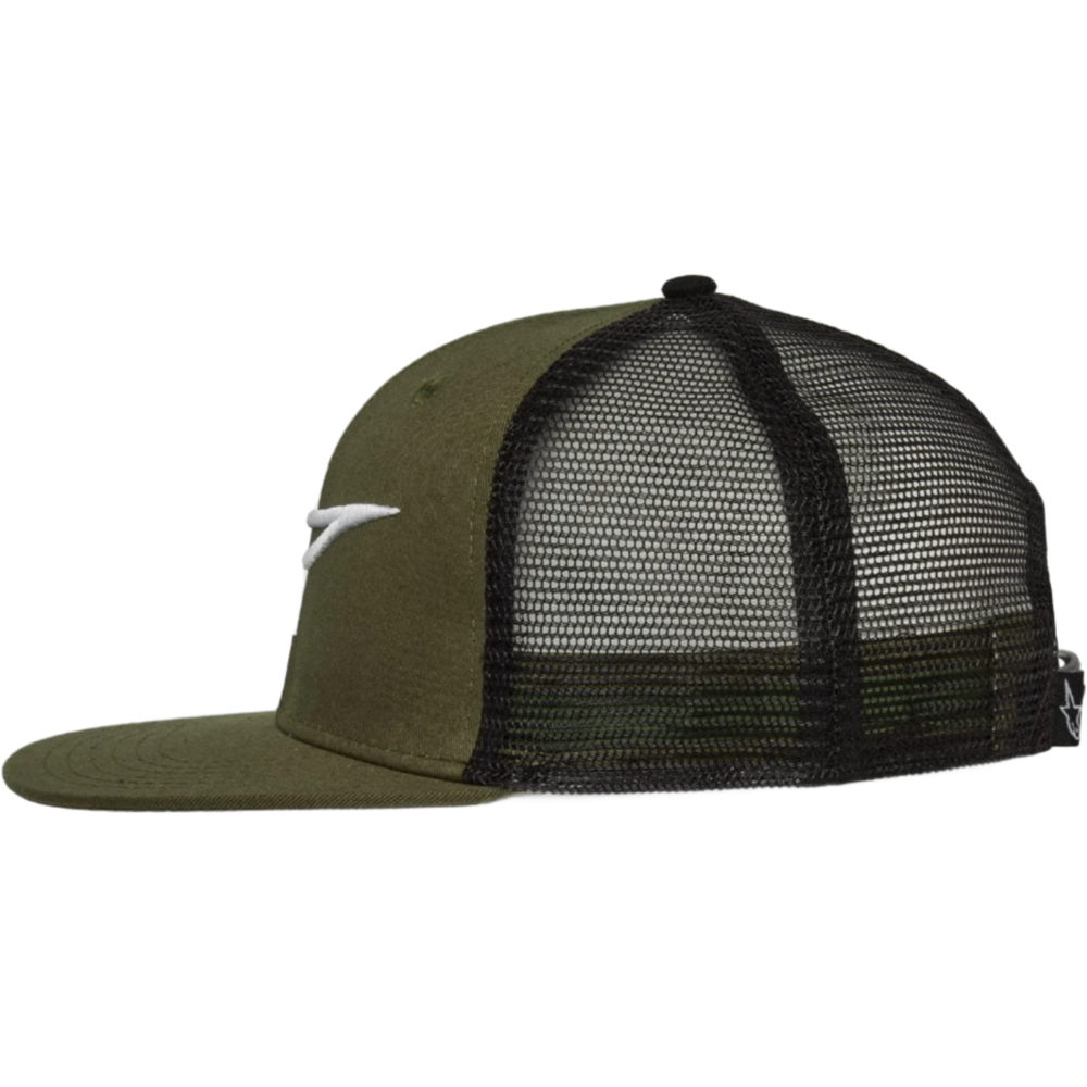 Alpinestars Corp Trucker Cap Military / Black (Image 2) - ThrottleChimp