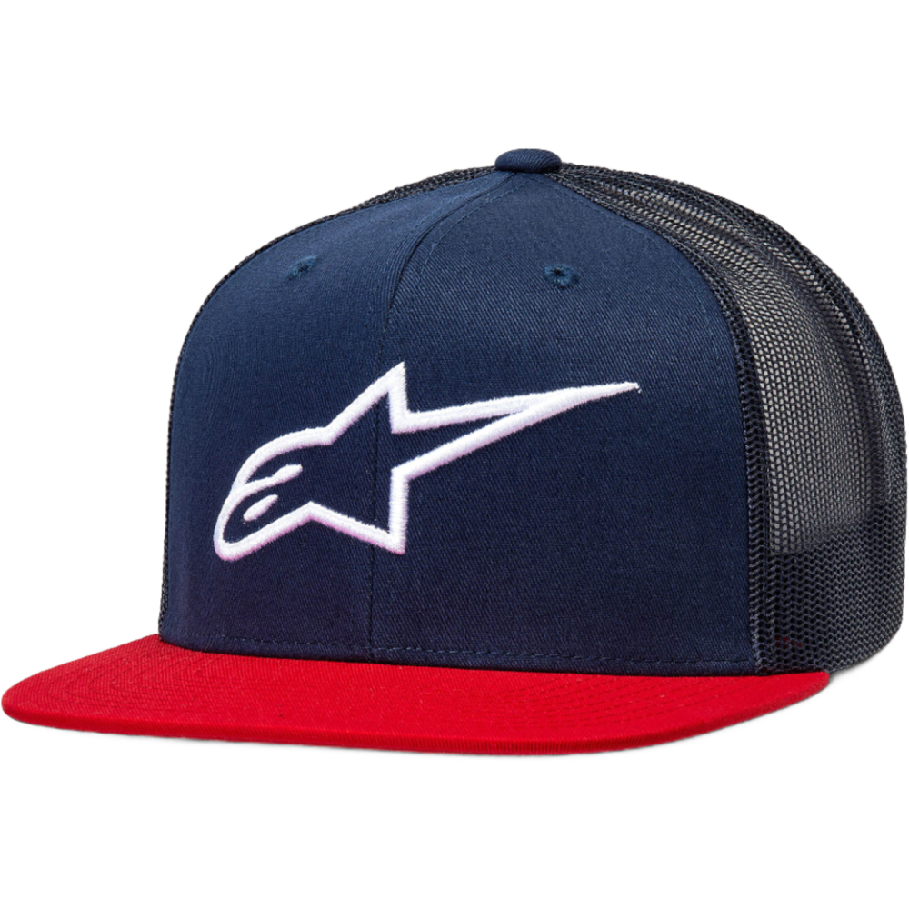 Alpinestars Corp Trucker Cap Navy / Red - ThrottleChimp