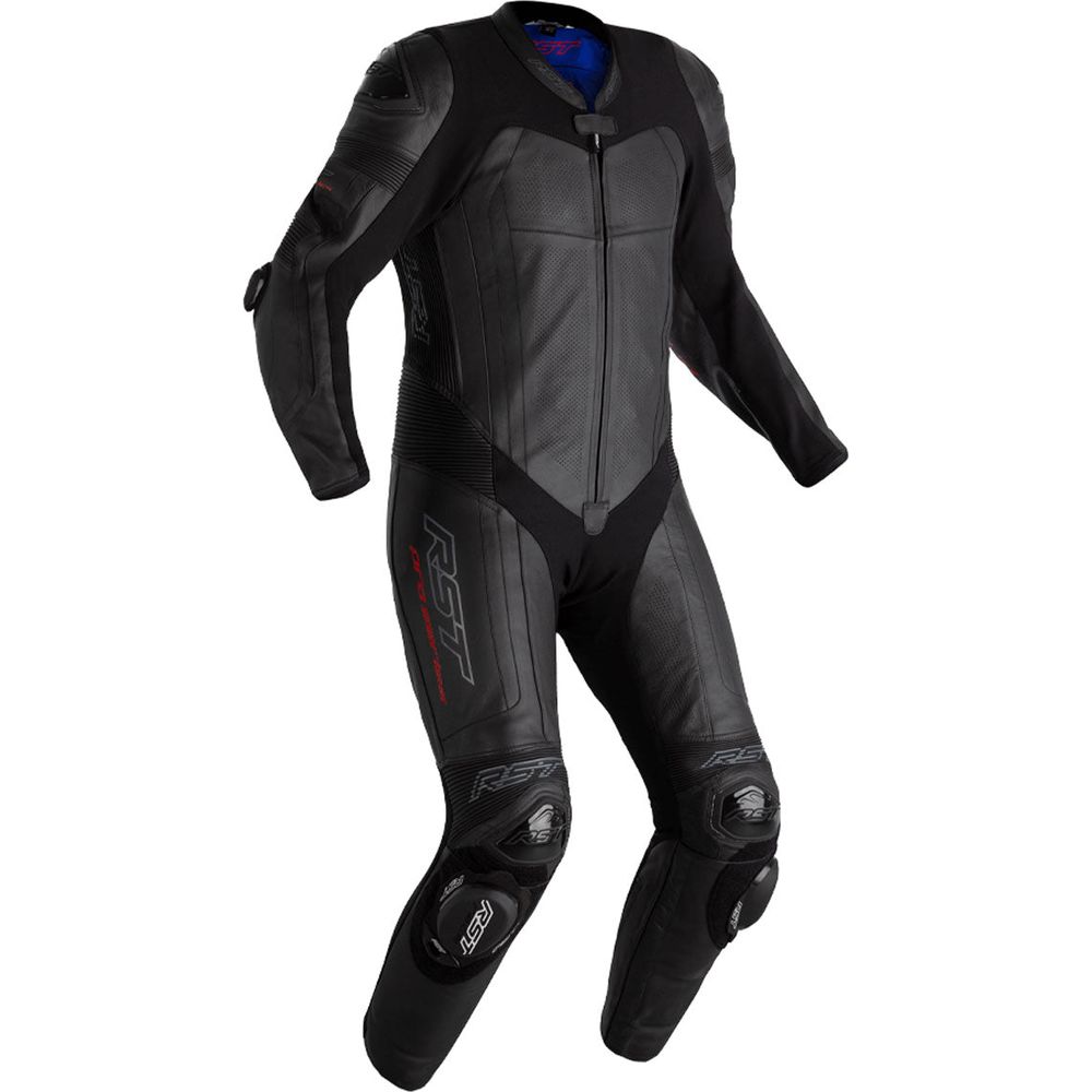 RST Pro Series Evo Airbag CE Leather Suit Black / Black - ThrottleChimp