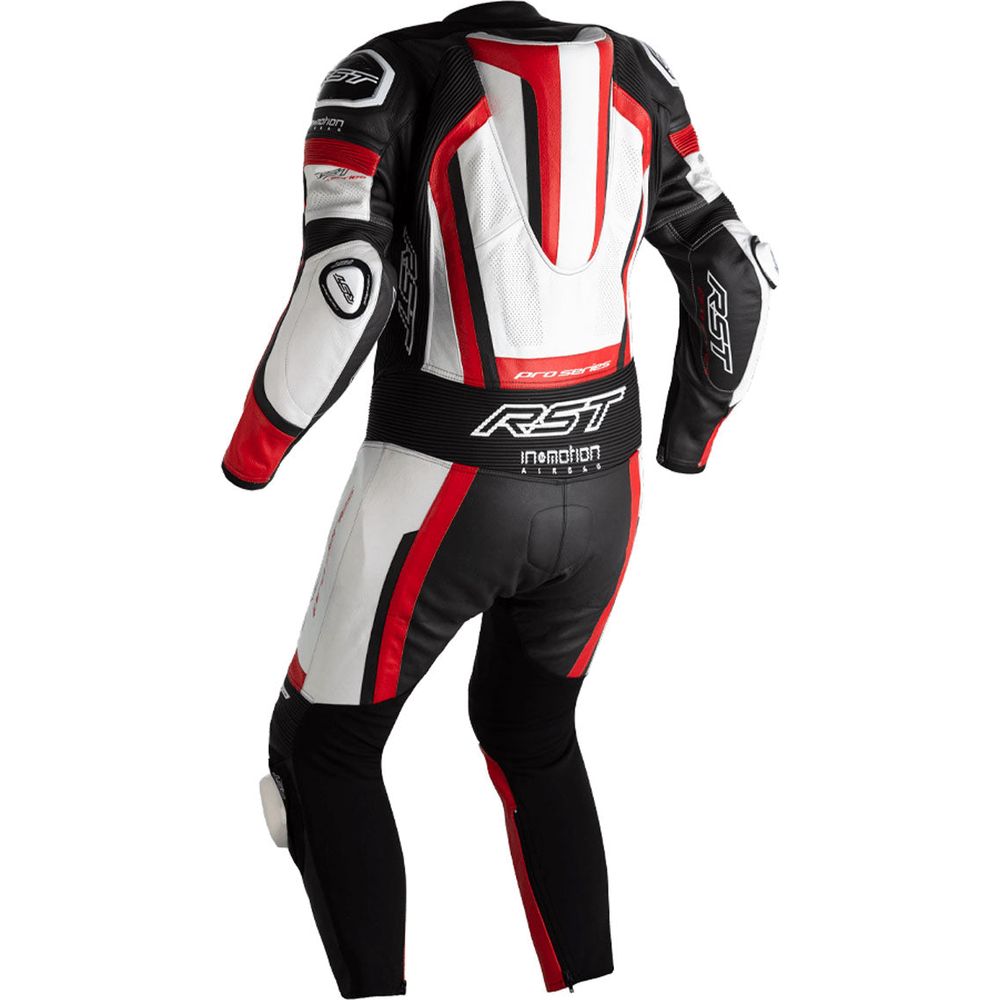 RST Pro Series Evo Airbag CE Leather Suit Black / White / Red (Image 2) - ThrottleChimp
