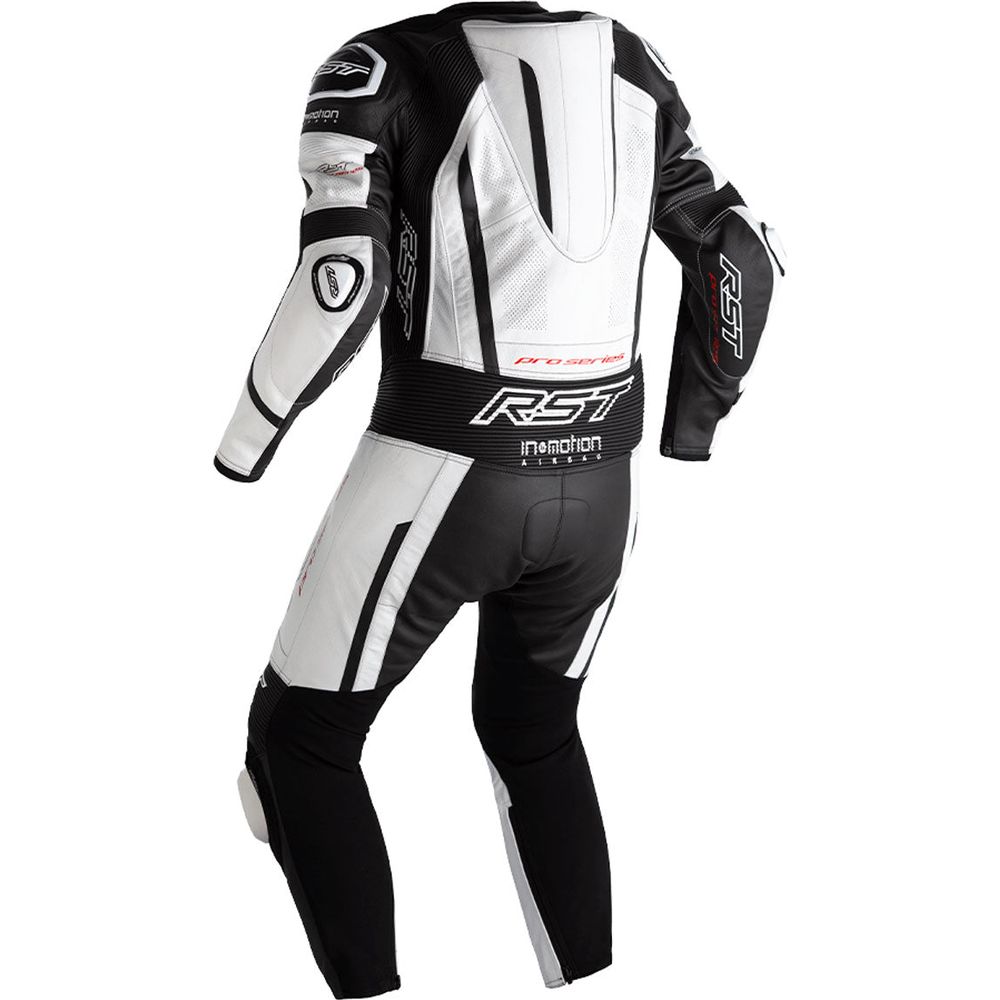 RST Pro Series Evo Airbag CE Leather Suit White / Black / White (Image 2) - ThrottleChimp