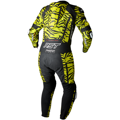 RST Pro Series Evo Airbag CE Leather Suit Fluo Tiger (Image 2) - ThrottleChimp