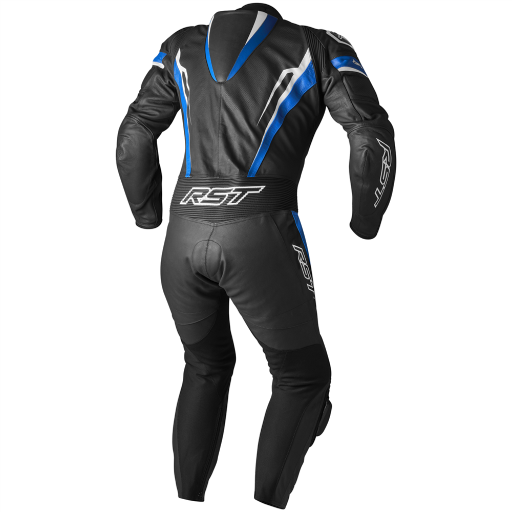 RST Tractech Evo 5 CE Leather Suit Blue / Black / White (Image 2) - ThrottleChimp