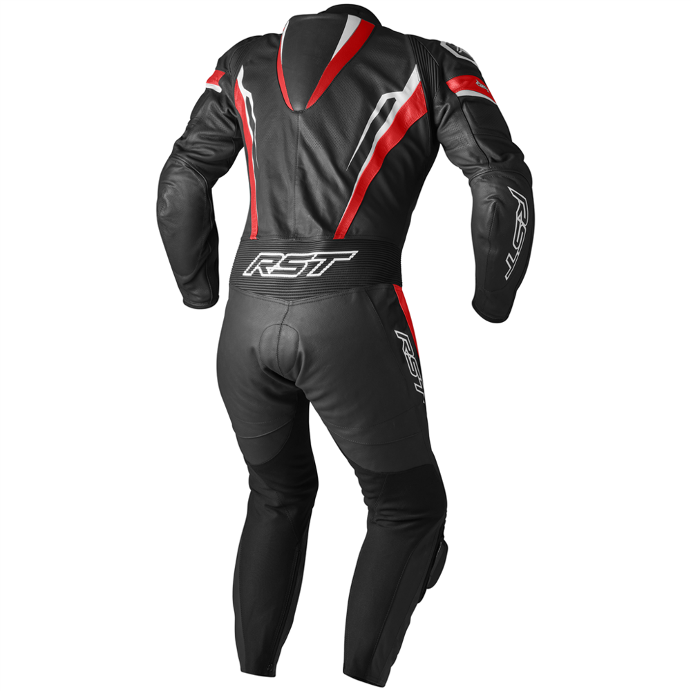 RST Tractech Evo 5 CE Leather Suit Red / Black / White (Image 2) - ThrottleChimp