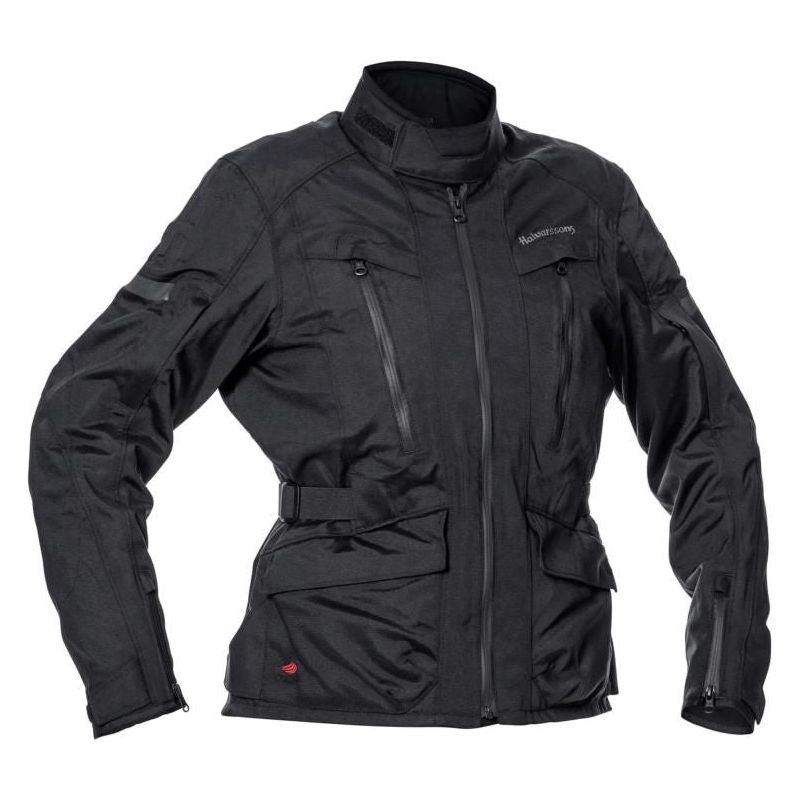 Halvarssons Gruven All Season Ladies Textile Jacket Black - ThrottleChimp