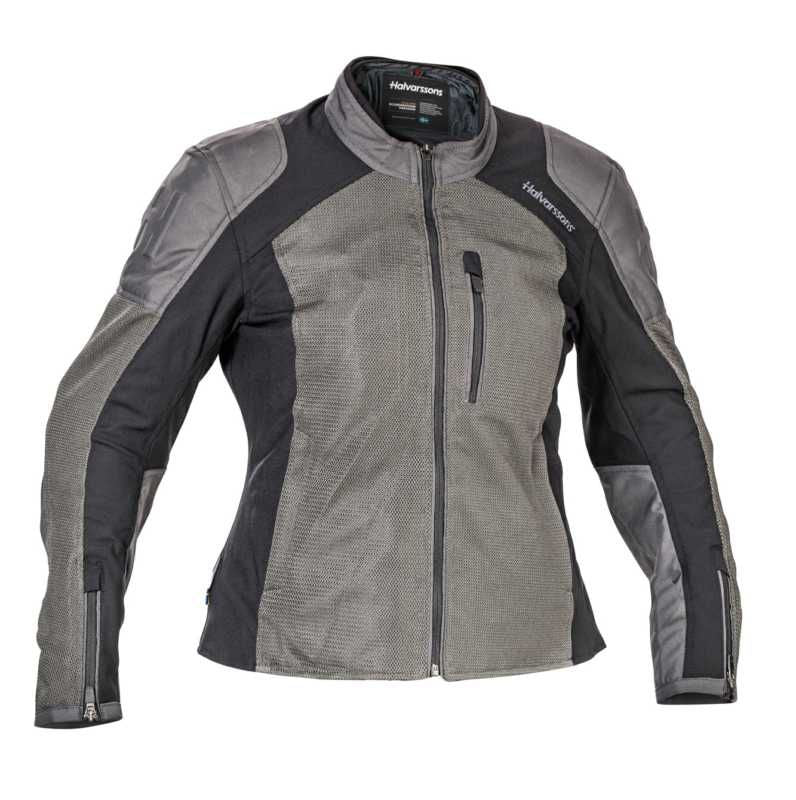 Halvarssons Arvika Summer Ladies Textile Jacket Grey - ThrottleChimp