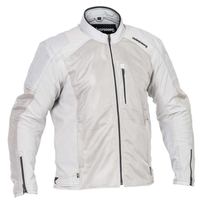 Halvarssons Arvika Summer Textile Jacket Light Grey - ThrottleChimp