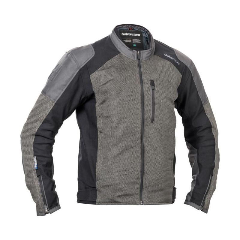 Halvarssons Arvika Summer Textile Jacket Grey - ThrottleChimp