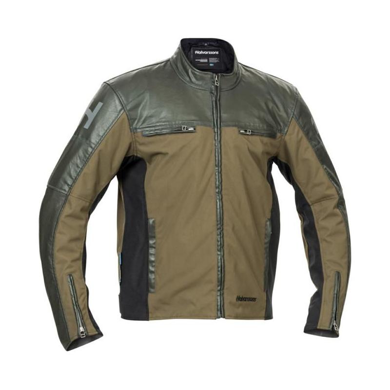 Halvarssons Holmen Textile Jacket Green / Brown - ThrottleChimp