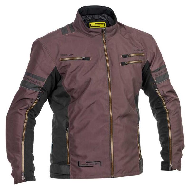 Lindstrands Lysvik Street Textile Jacket Brown - ThrottleChimp