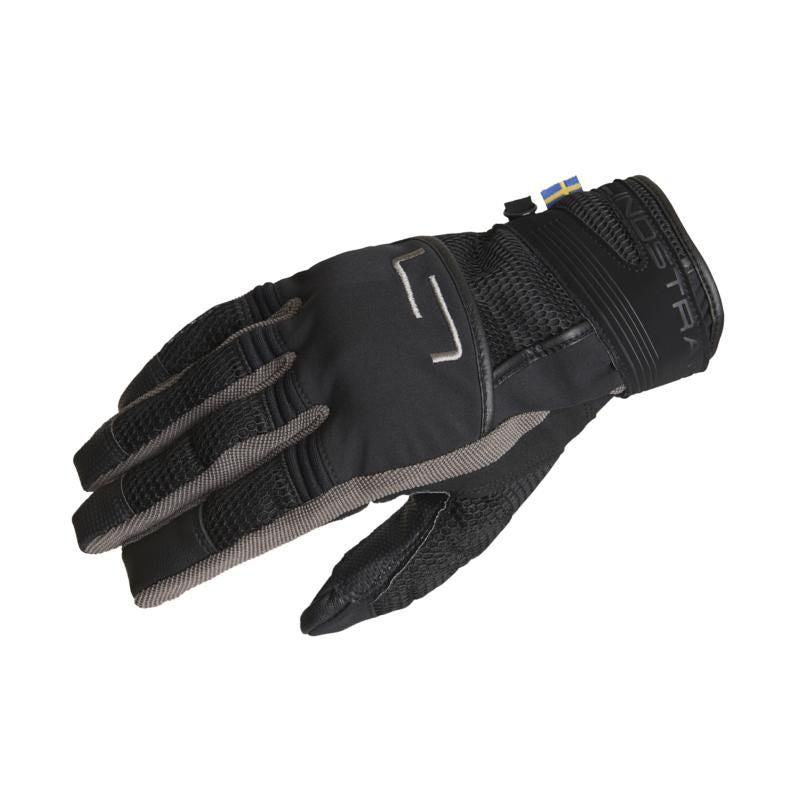 Lindstrands Nyhusen Mesh Ladies Textile Gloves Black / Grey - ThrottleChimp