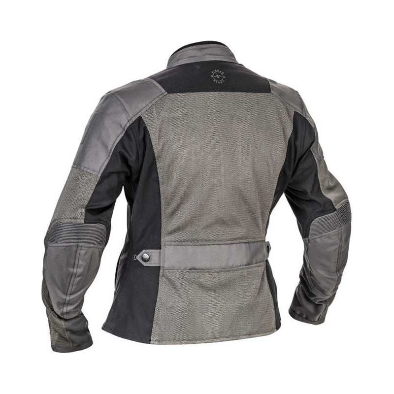 Halvarssons Arvika Summer Ladies Textile Jacket Grey (Image 2) - ThrottleChimp