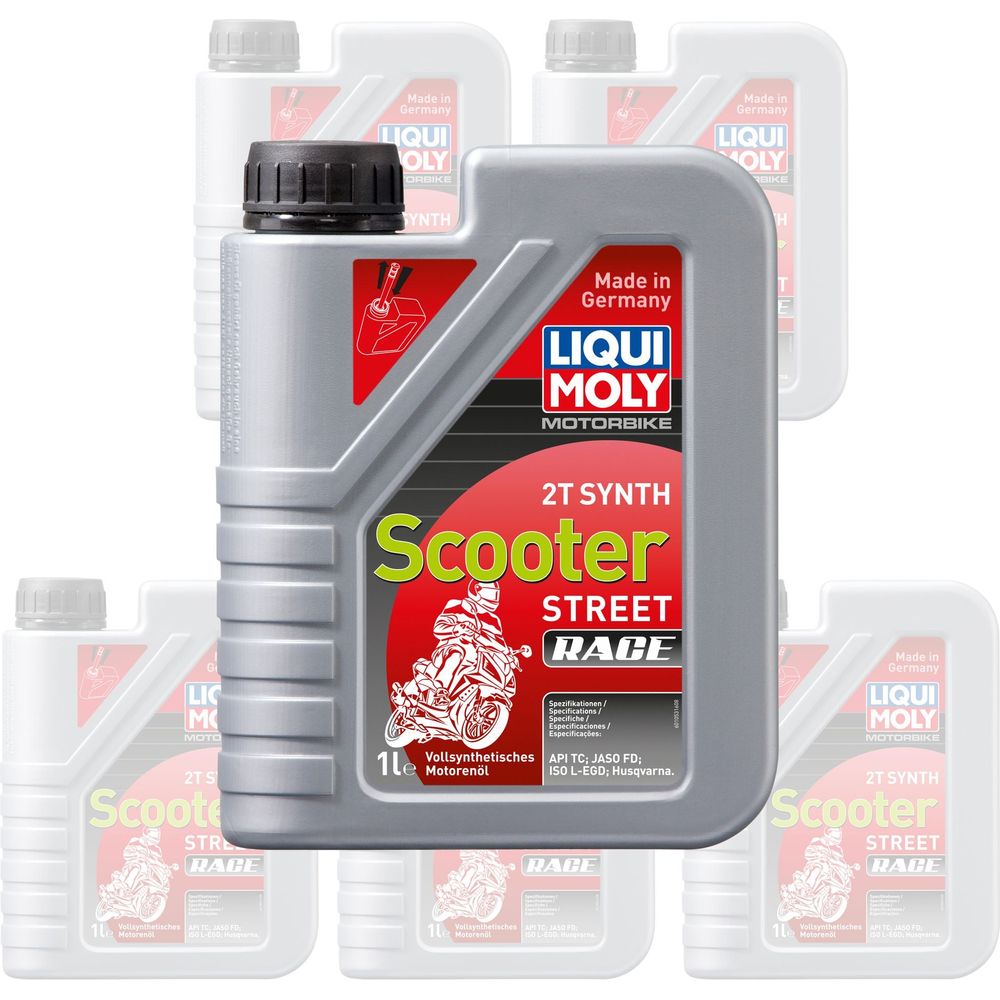 Liqui Moly 2 Stroke Fully Synthetic Scooter Street Race Oil - Box of 6 - ThrottleChimp