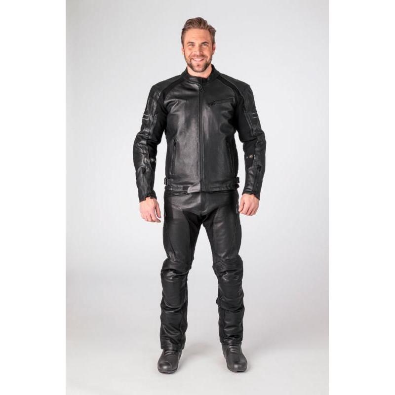 Halvarssons All Season Selja Waterproof Leather Jacket Black (Image 3) - ThrottleChimp