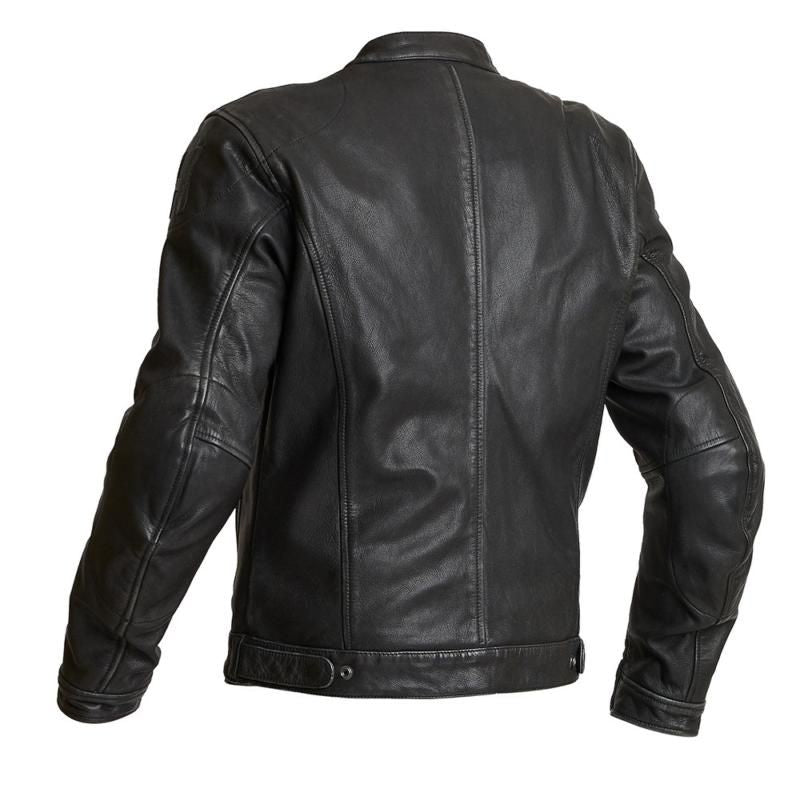 Halvarssons Idre Classic Leather Jacket Black (Image 2) - ThrottleChimp