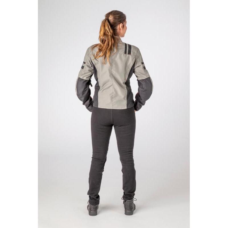 Lindstrands Liden Ladies Textile Jacket Fog Grey (Image 3) - ThrottleChimp