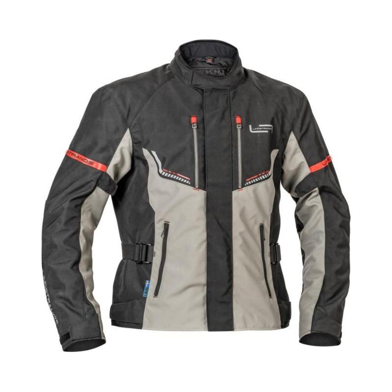 Lindstrands Lomsen Touring Textile Jacket Black / Grey - ThrottleChimp