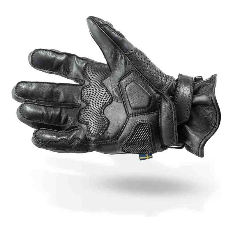 Lindstrands Holen Ladies Leather Gloves Black (Image 2) - ThrottleChimp