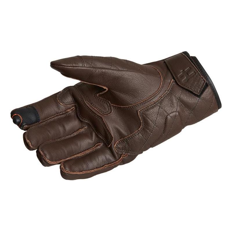 Halvarssons Hofors Short Leather Gloves Brown (Image 2) - ThrottleChimp