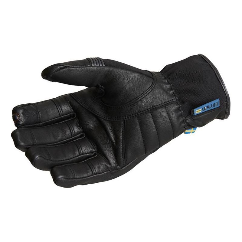 Halvarssons Ljusdal Leather / Textile Touring Gloves Black / Grey (Image 2) - ThrottleChimp