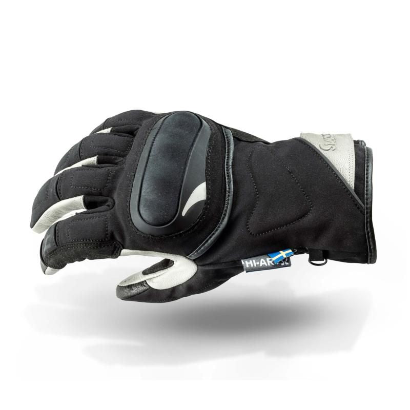 Halvarssons Oleby All Season Waterproof Touring Ladies Textile Gloves Black / Grey - ThrottleChimp