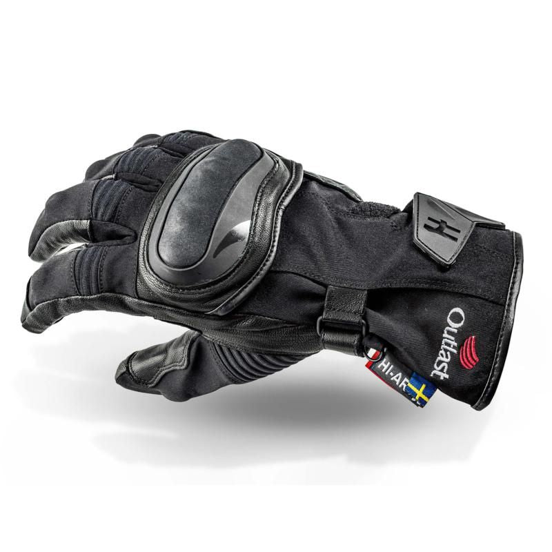 Halvarssons Butorp Touring Ladies Leather / Textile Gloves Black - ThrottleChimp