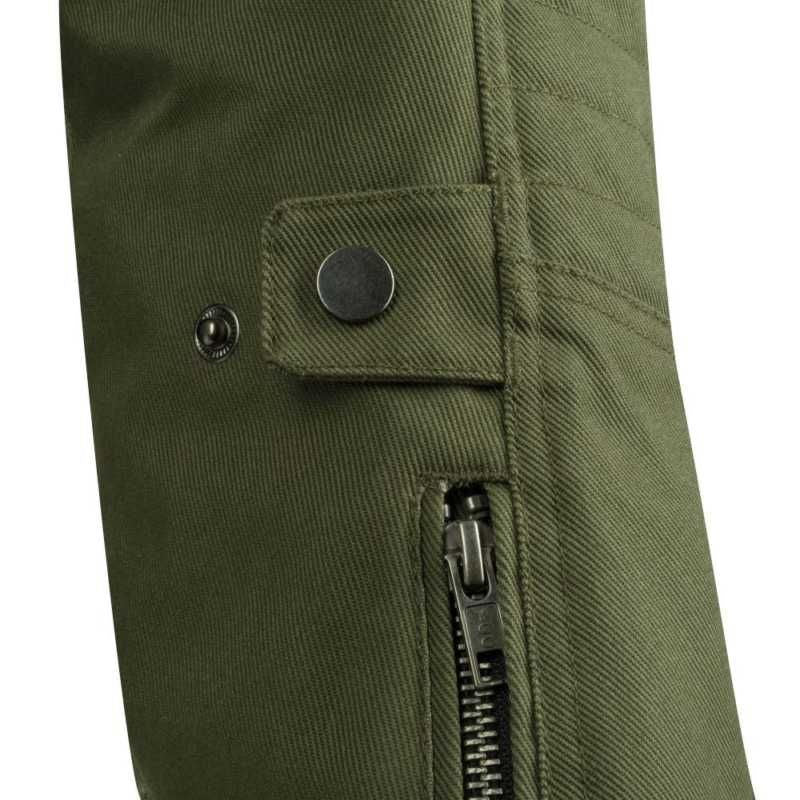 Segura Bora Textile Jacket Khaki (Image 3) - ThrottleChimp