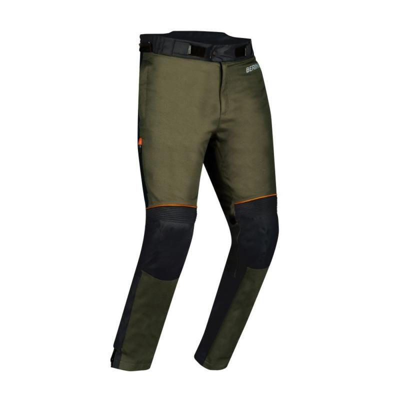 Bering Zephyr Textile Trouser Black / Khaki / Orange FREE 1 YEAR Returns, FREE UK Delivery | ThrottleChimp