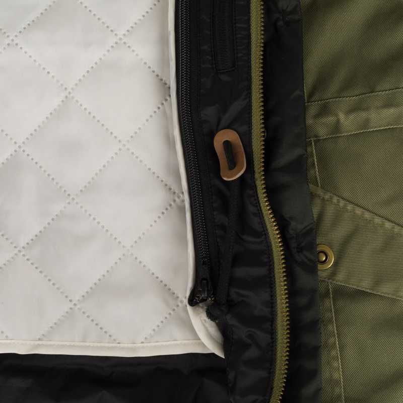 Segura Tabata Ladies Textile Jacket Khaki (Image 5) - ThrottleChimp