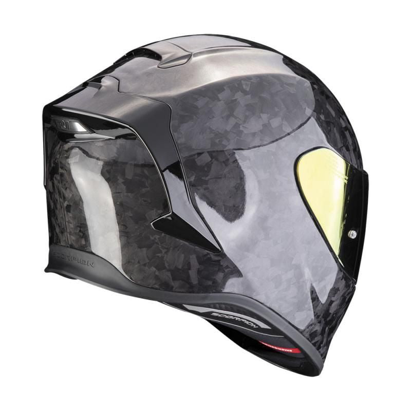 Scorpion EXO R1 Air Evo Carbon Full Face Helmet Onyx Black (Image 3) - ThrottleChimp